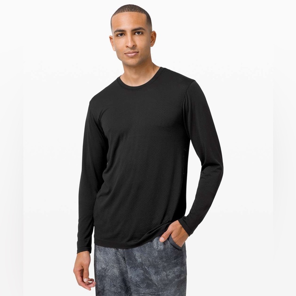 Lululemon Metal Vent Breathe Long Sleeve Black Size Large